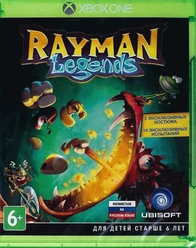 Лот: 13350645. Фото: 1. Rayman Legends [Xbox One, русская... Игры для консолей