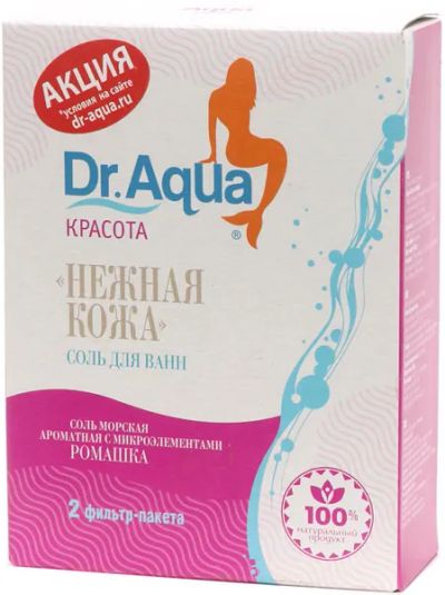 Лот: 23967985. Фото: 1. Др.Аква Нежная Кожа Соль для ванн... Лекарства