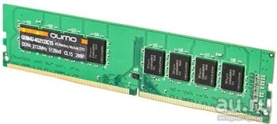 Лот: 11188059. Фото: 1. DDR-4 4Gb QUMO (QUM4U-4G2400KK16... Оперативная память