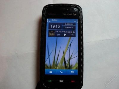 Лот: 1379272. Фото: 1. Nokia 5800 Carbon Полный комплект... Кнопочные мобильные телефоны