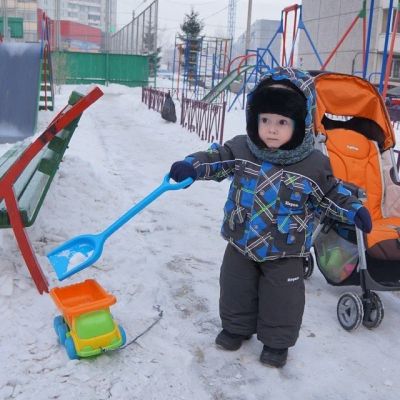 Лот: 4634129. Фото: 1. Зимний костюм на мальчика 86 см... Верхняя одежда