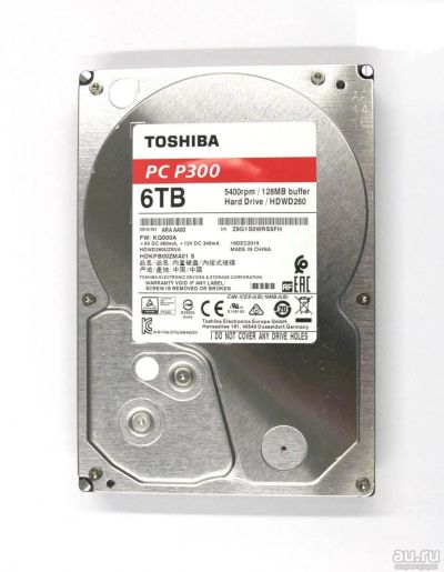Лот: 17913110. Фото: 1. 3.5" 6Tb Toshiba HDWD260UZSVA... Жёсткие диски (HDD)