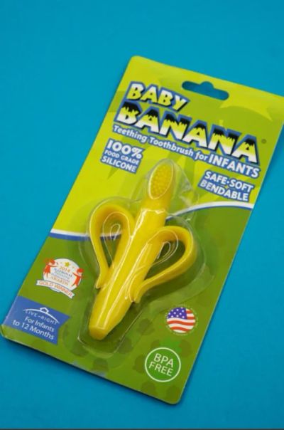 Лот: 18183557. Фото: 1. Зубная щётка Baby Banana для прорезывания. Уход за полостью рта