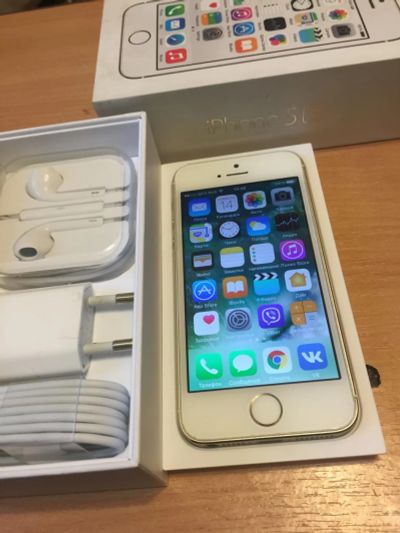 Лот: 8870564. Фото: 1. iPhone 5S, 32GB,LTE, touch Id... Смартфоны