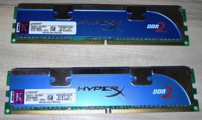 Лот: 16719723. Фото: 1. DDR2 2Гб фирменный комплект Kingston... Оперативная память