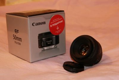 Лот: 7945457. Фото: 1. Обьектив Canon EF 50 1,8 stm... Объективы