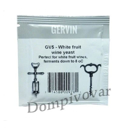 Лот: 10784312. Фото: 1. Дрожжи винные Gervin GV5 White... Ингредиенты для приготовления напитков