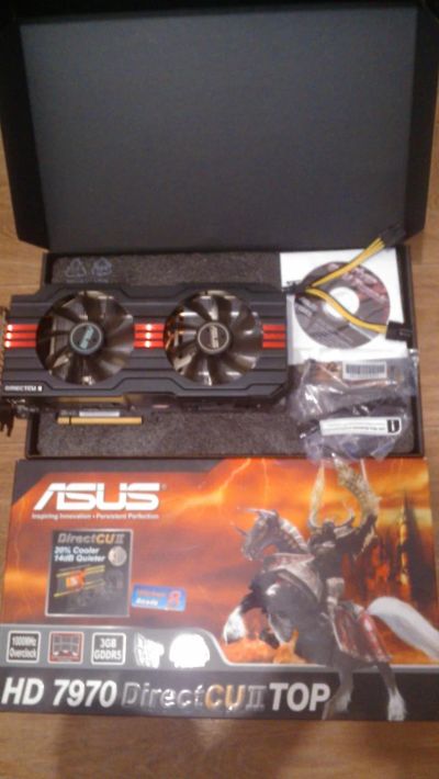 Лот: 6278361. Фото: 1. Видеокарта Asus HD 7970 DC2 TOP. Видеокарты