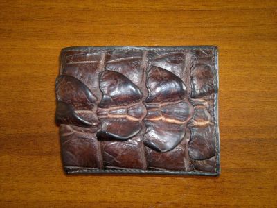 Лот: 3897657. Фото: 1. Мужской кошелек из кожи крокодила. Бумажники, кошельки, портмоне