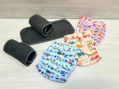 Лот: 15464106. Фото: 1. Многоразовый подгузник с угольным... Детская гигиена