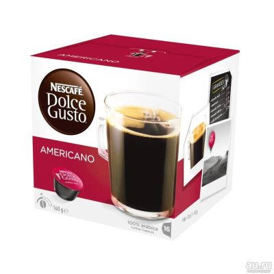 Лот: 10223823. Фото: 1. капсулы Nescafe Dolce Gusto Americano... Чай, кофе, какао