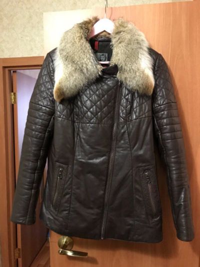 Лот: 10959917. Фото: 1. Куртка кожаная,демисезон. Верхняя одежда
