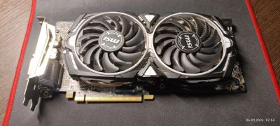 Лот: 23595435. Фото: 1. MSI Armor RX580 8Gb OC. Видеокарты