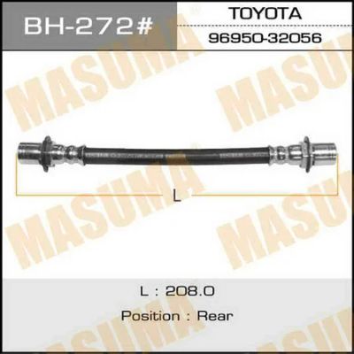 Лот: 18581300. Фото: 1. Шланг тормозной masuma rear crown... Тормозная система