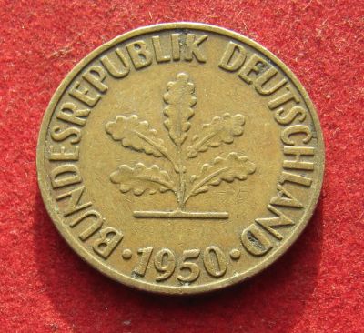 Лот: 21060456. Фото: 1. Германия 10 пфеннигов, 1950г. Германия и Австрия