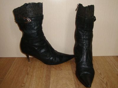 Лот: 3576331. Фото: 1. кожаные сапоги 1. Сапоги