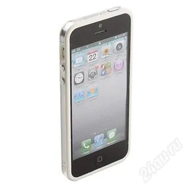 Лот: 2338033. Фото: 1. Бампер для iPhone 5 (белый). Чехлы, бамперы