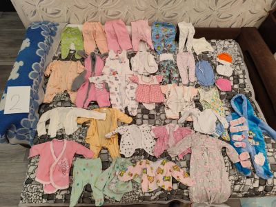 Лот: 24610943. Фото: 1. Вещи детские пакетом, на девочку... Ползунки, распашонки, слипы