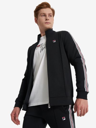 Лот: 25544734. Фото: 1. Толстовка мужская FILA, Черный. Легкие куртки, толстовки