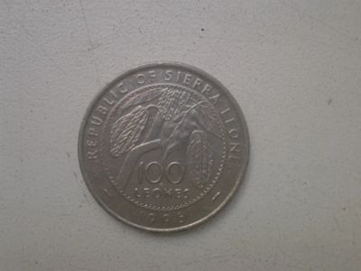 Лот: 5995578. Фото: 1. 100 леонов 1996 г. Сьерра-леоне... Африка