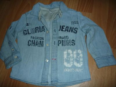 Лот: 6074942. Фото: 1. Джинсовая рубашка Gloria Jeans. Рубашки, блузки, водолазки