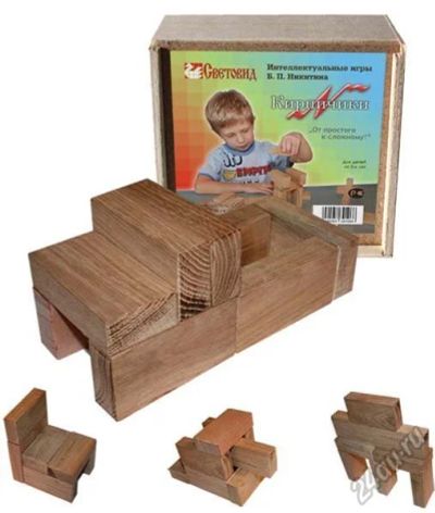 Лот: 5827821. Фото: 1. Кирпичики Никитина, новые!. Развивающие