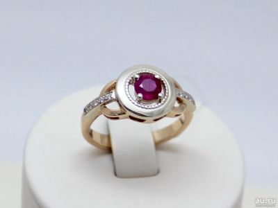 Лот: 12321627. Фото: 1. ЗОЛОТОЕ КОЛЬЦО С БРИЛЛИАНТАМИ... Кольца, перстни