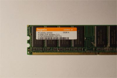 Лот: 7318260. Фото: 1. DDR Hynix 512mb PC3200 CL3 400MHz. Оперативная память