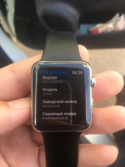 Лот: 15804509. Фото: 1. Apple Watch 1 42mm Steel. Смарт-часы, фитнес-браслеты, аксессуары