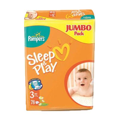 Лот: 4725919. Фото: 1. Подгузники Pampers Sleep&Play... Детская гигиена