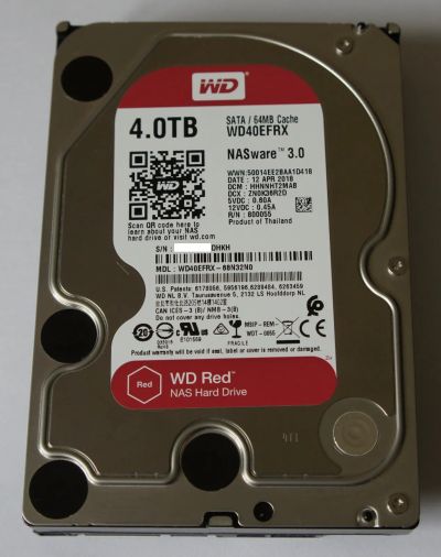 Лот: 20565441. Фото: 1. HDD Western Digital WD RED 4Tb... Жёсткие диски (HDD)