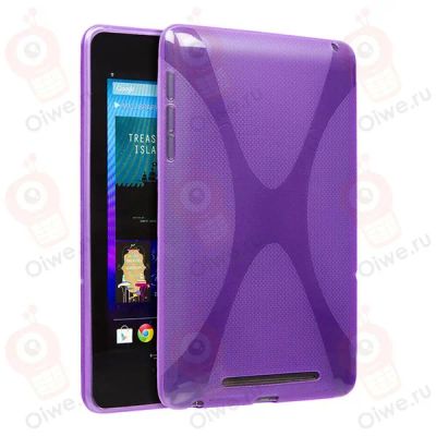 Лот: 3358213. Фото: 1. Чехол для Google Nexus 7 Фиолетовый. Чехлы, обложки