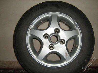 Лот: 505087. Фото: 1. Колеса 14" 4*114 , литье с летней... Шины на дисках