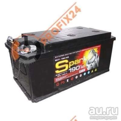 Лот: 13288599. Фото: 1. Аккумулятор SPARK 190 А/Ч, Обратная... Аккумуляторы