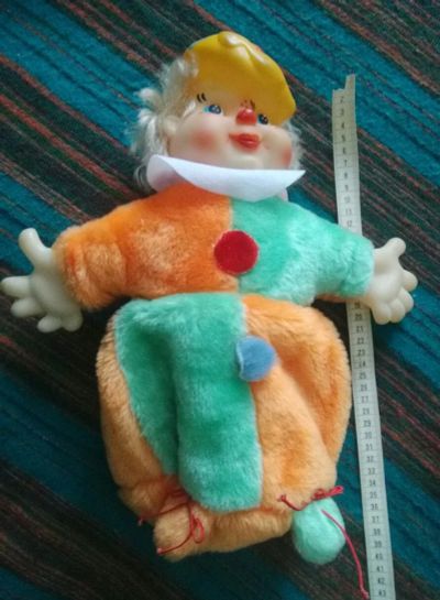 Лот: 19788204. Фото: 1. игрушка клоун - мешок для подарка. Куклы и аксессуары