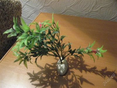 Лот: 2839558. Фото: 1. пластиковое растение 2. Грунты, украшения, наполнения