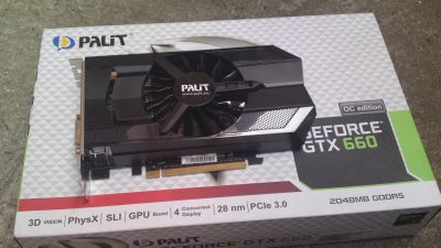 Лот: 4939028. Фото: 1. Palit GeForce GTX660 OC 2048Mb... Видеокарты