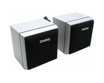 Лот: 4427613. Фото: 1. Колонки стерео Dialog AD-02 Silver. Акустические системы