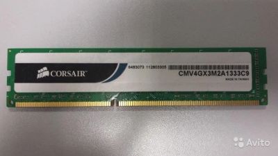 Лот: 11060163. Фото: 1. Corsair 2 GB DDR3 1333 MHz PC3-10600. Оперативная память