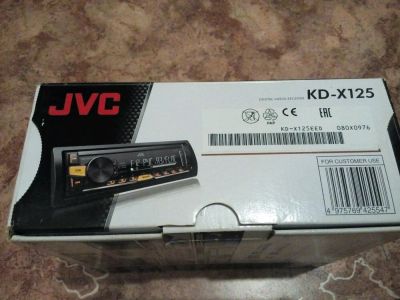 Лот: 12336182. Фото: 1. Магнитола JVC KD-X125. Автомагнитолы