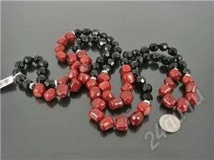 Лот: 1336763. Фото: 1. Длинные бусы коралл-агат. Колье