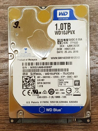 Лот: 12719047. Фото: 1. Жесткий диск для ноутбука HDD... Жёсткие диски (HDD)