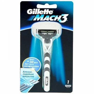 Лот: 6671372. Фото: 1. Станок бритвенный Gillette Mach... Укладка и стрижка волос, бритьё, эпиляция