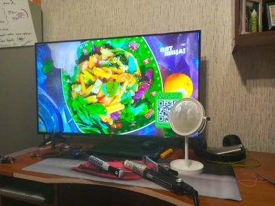 Лот: 21146710. Фото: 1. Телевизор 4к с алисой 43'. Телевизоры