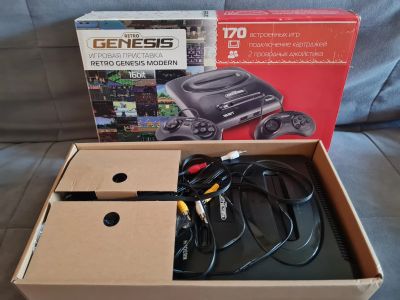 Лот: 25730293. Фото: 1. Игровая приставка Retro Genesis... Игровые приставки, консоли