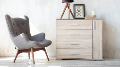 Лот: 25514551. Фото: 1. Комод Innovo Pro, цвет Дуб Бардолино. Комоды