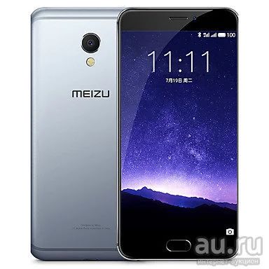 Лот: 10375950. Фото: 1. Meizu MX6 3+32Gb Grey(черно-серый... Смартфоны