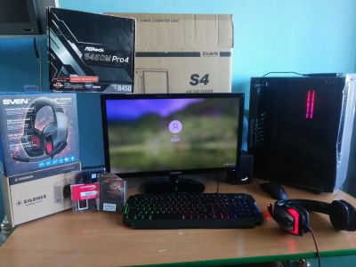 Лот: 18059827. Фото: 1. ПК Ryzen 5 2400G / 16 Gb DDR4... Компьютеры в сборе