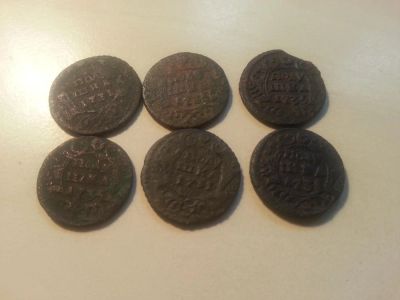 Лот: 5465764. Фото: 1. Полушки 1731-1735. Россия до 1917 года