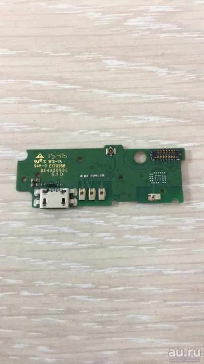 Лот: 13566322. Фото: 1. Нижняя шлейф плата ZTE Blade A476... Шлейфы, разъёмы